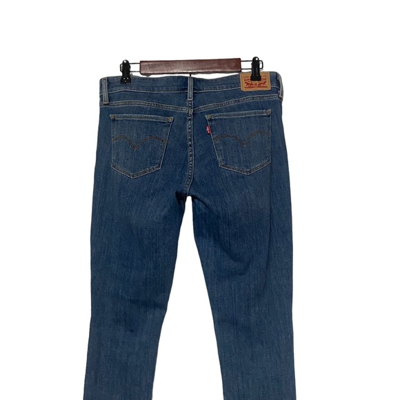 Levi’s 711 Skinny Ankle Raw Hem Denim Jeans Blue - Picture 11 of 16